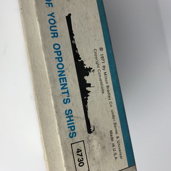 Vintage 1971 Battleship Milton Bradley Board Game In Original Box #4730 - Picture 9 of 14